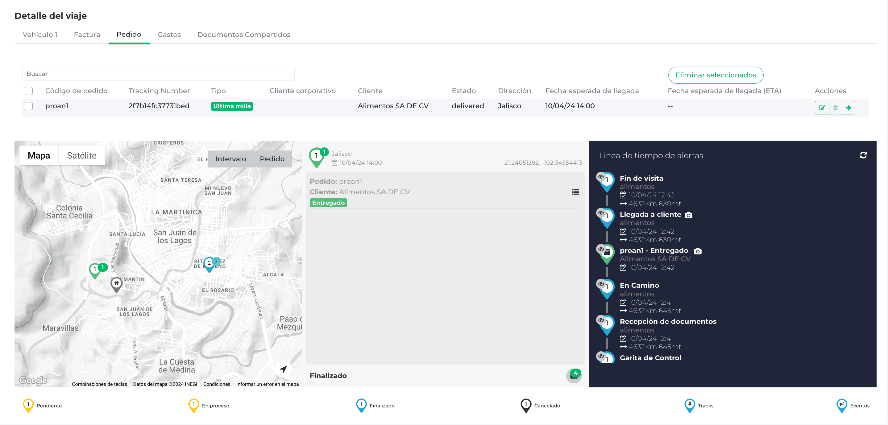 Seguimiento de rutas